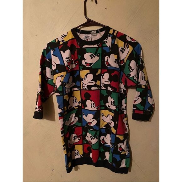 Vintage Mickey Mouse Co.Youth all over Mickey dress sz L (7) - Picture 2 of 5